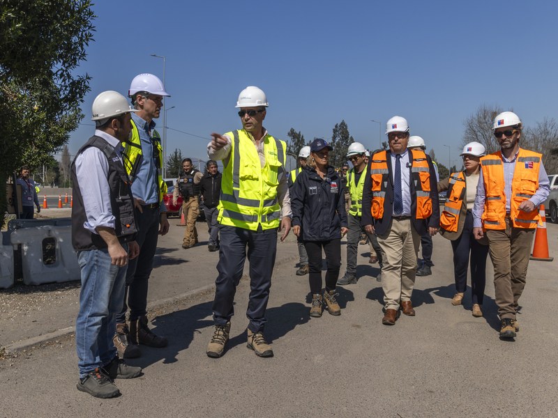 Registro fotográfico de la inauguración del nuevo acceso desde la Ruta 78 en Talagante