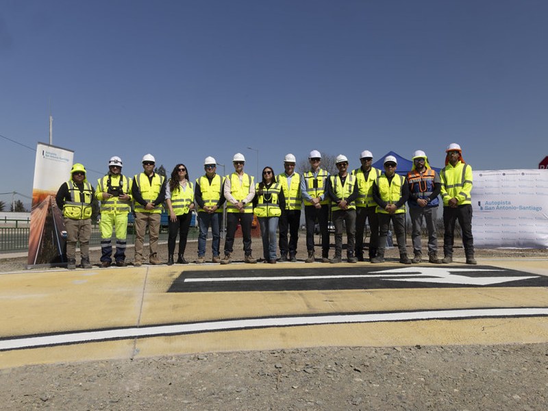 Registro fotográfico de la inauguración del nuevo acceso desde la Ruta 78 en Talagante